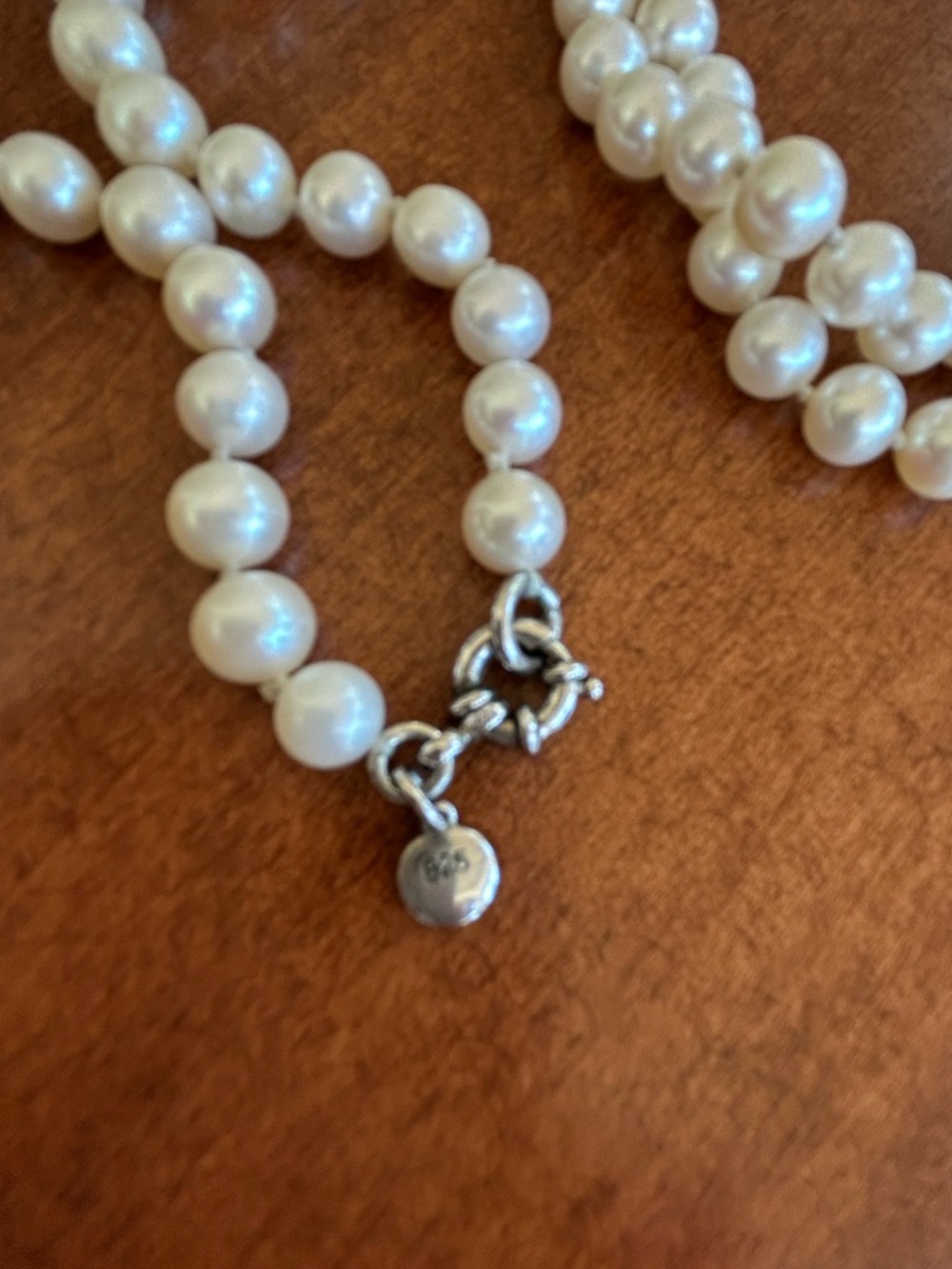 FAUX PEARL STRAND approximately 53 inches. - Picture 3 of 3
